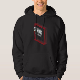 Clerk Job Title Appreciation Retro Hoodie