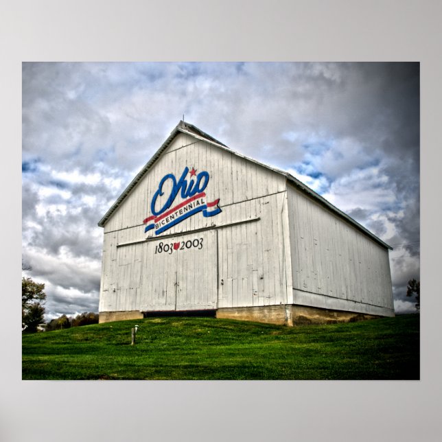 Clermont County Ohio Bicentennial Barns Poster (Front)