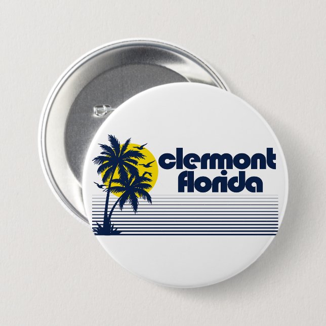 Clermont Florida Button (Front & Back)