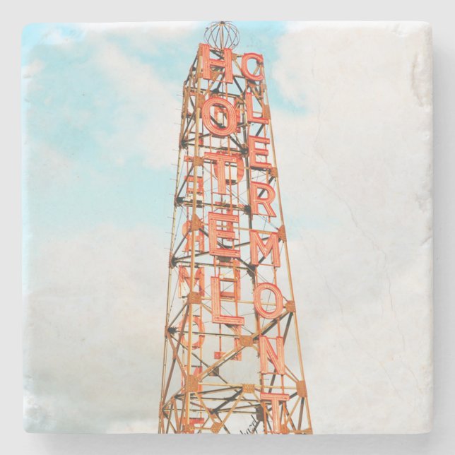 Clermont Hotel, Radio Tower, Clermont Stone Coaster (Front)