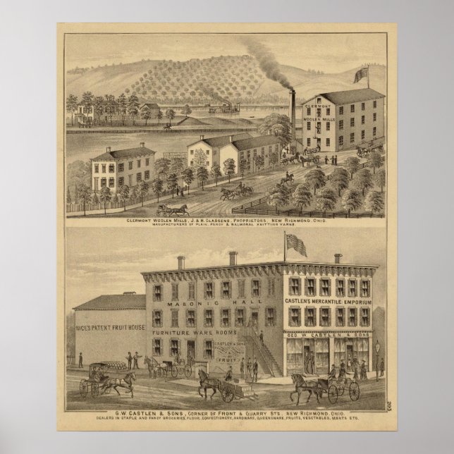 Clermont Woolen Mills Poster (Front)