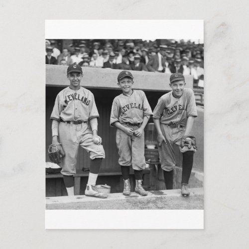 Cleveland Ball Boys 1922 Postcard