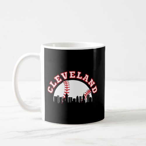 Cleveland Baseball Cleveland Oh Cityscape Cle Skyl Coffee Mug