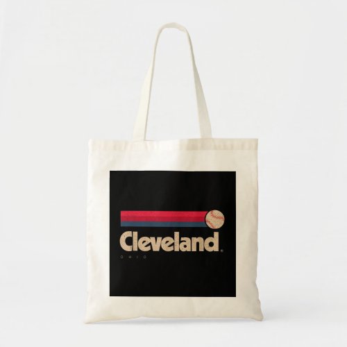 Cleveland Baseball Softball City Ohio Retro Clevel Tote Bag
