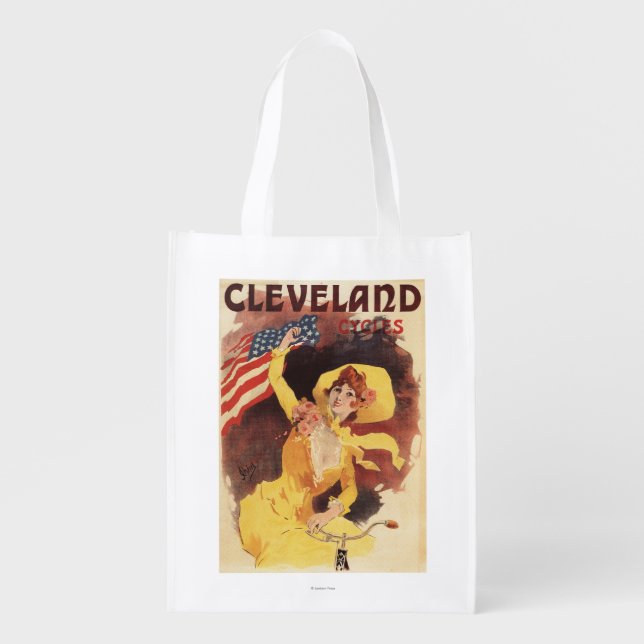 Cleveland Bicycles American Girl in Yellow Grocery Bag (Front)