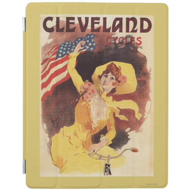 Cleveland Bicycles American Girl in Yellow iPad Smart Cover (Front)