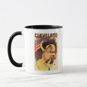 Cleveland Bicycles American Girl in Yellow Mug