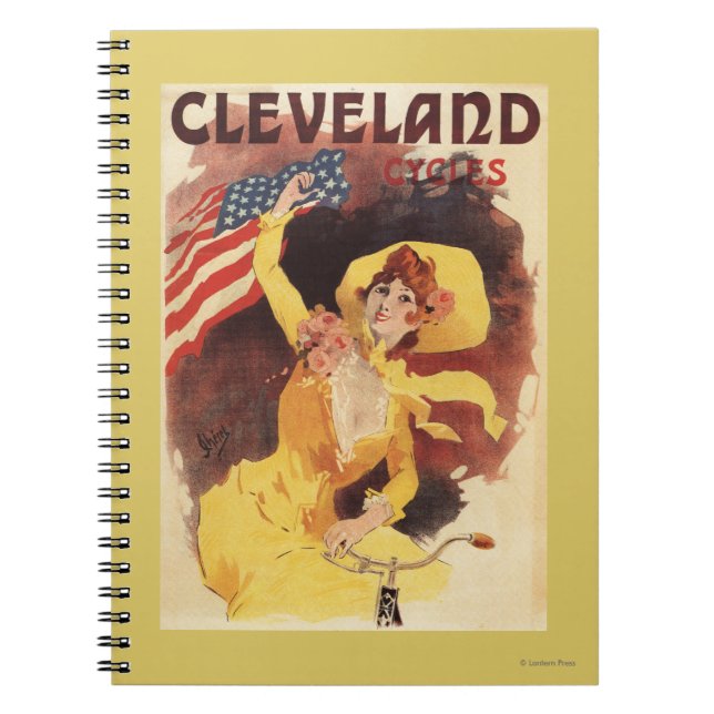 Cleveland Bicycles American Girl in Yellow Notebook (Front)