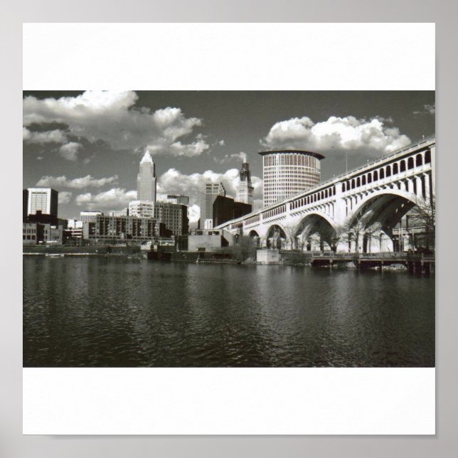 Cleveland Black and White Poster (Front)