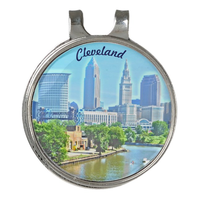 Cleveland Blues Golf Hat Clip (Front)