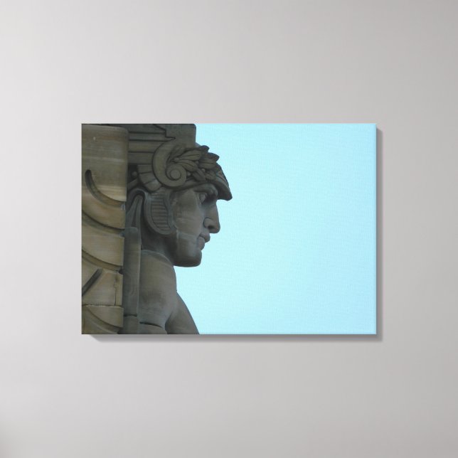 Cleveland Bridge Art Photo Stretched Canvas Print (Front)