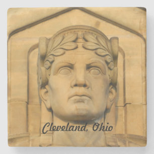 Cleveland Bridge (Roman) Face Stone Coaster