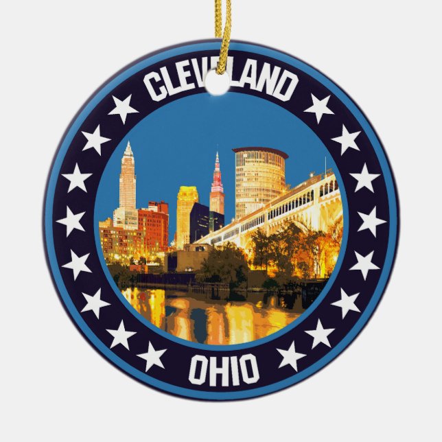 Cleveland                                          ceramic ornament (Front)