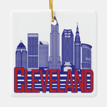 Cleveland City Colors Double-sided Ornament by theJasonKnight at Zazzle