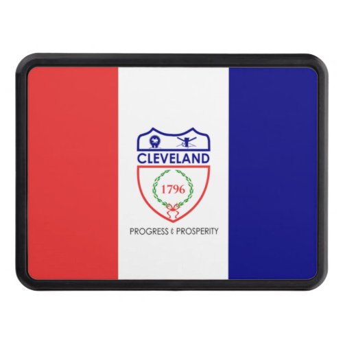 Cleveland city flag hitch cover