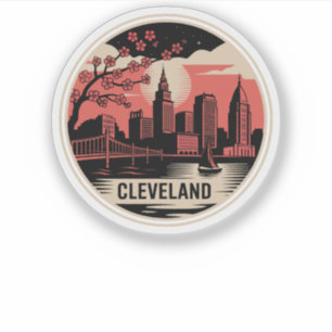 Cleveland City Ohio USA Sticker