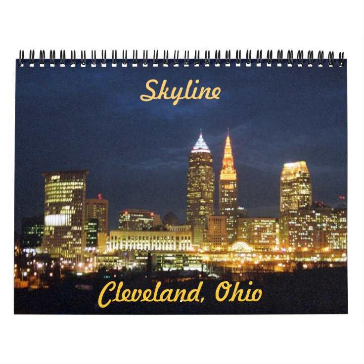 Cleveland City Views Calendar Zazzle