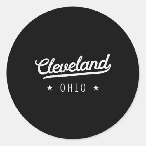 Cleveland Cle The Land Classic Round Sticker