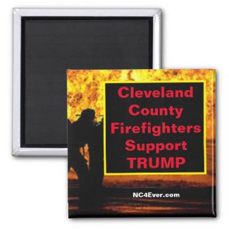 Cleveland County Firefighters Support TRUMP Magnet