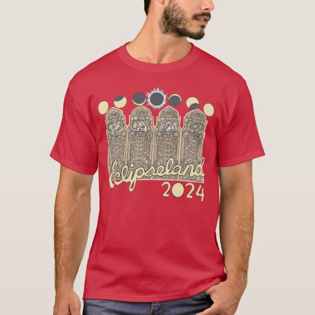 Cleveland Eclipseland T-shirt (red) (Front)