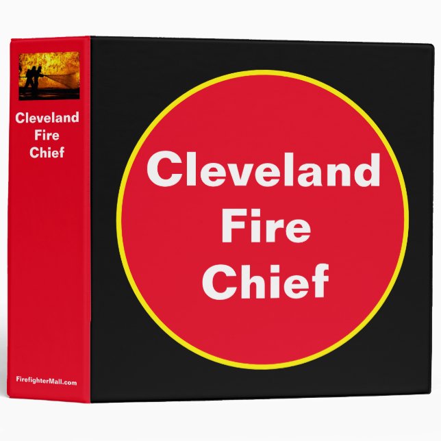 Cleveland Fire Chief 3 Ring Binder (Front/Spine)