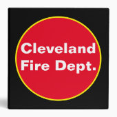 Cleveland Fire Dept. 3 Ring Binder (Front)