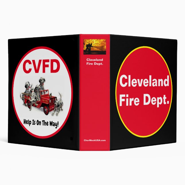 Cleveland Fire Dept. 3 Ring Binder (Background)