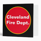 Cleveland Fire Dept. 3 Ring Binder (Front/Inside)