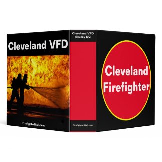 Cleveland Firefighter 3 Ring Binder