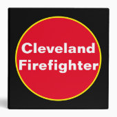 Cleveland Firefighter 3 Ring Binder (Front)