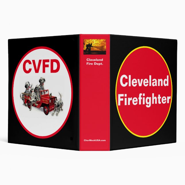 Cleveland Firefighter 3 Ring Binder (Background)