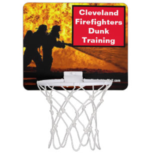 Cleveland Firefighters Dunk Training Mini Basketba Basketball Hoop