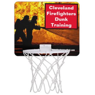 Cleveland Firefighters Dunk Training Mini Basketba