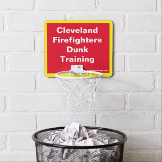 Cleveland Firefighters Dunk Training Mini Basketba Mini Basketball Hoop