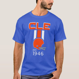 Cleveland Football Fan - 1946 Vintage Helmet T-Shirt