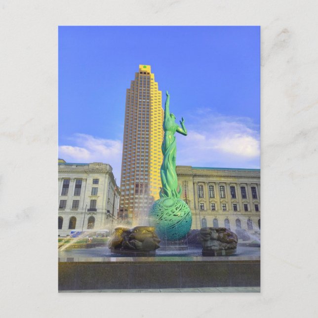 Cleveland - Fountain of Eternal Life Postcard (Front)