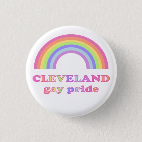 Cleveland Gay Pride _ Rainbow Button