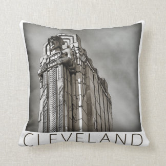 Cleveland - Guardian of Traffic Throw Pillow