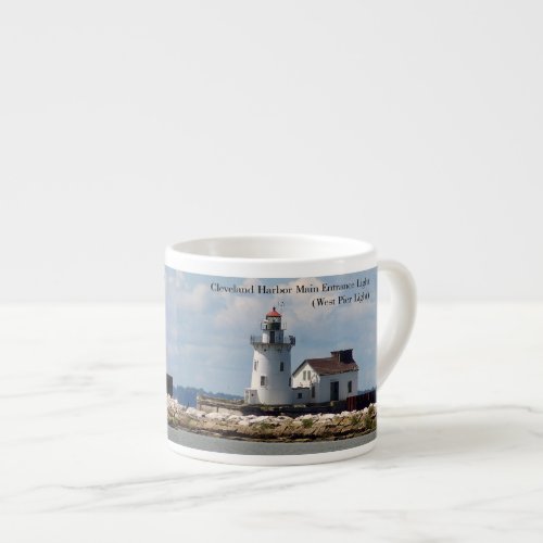 Cleveland Harbor Entrance Lights espresso mug