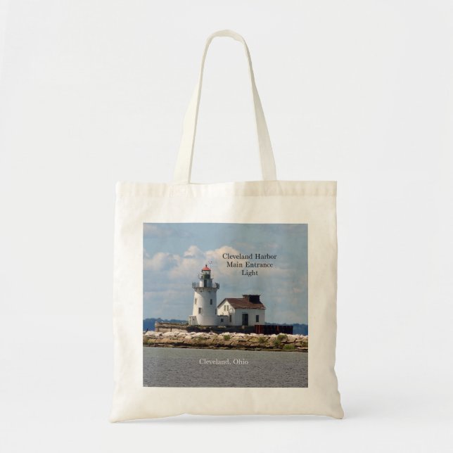 Cleveland Harbor Entrance Lights tote bag (Front)