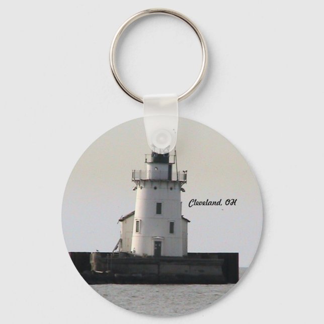 Cleveland Harbor Lighthouse Keychain (Front)