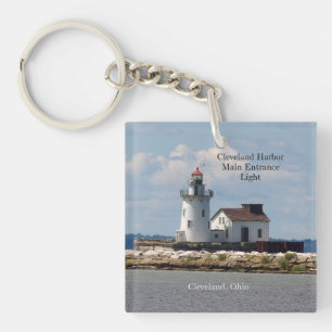 Cleveland Harbor Main Entrance Light key chain
