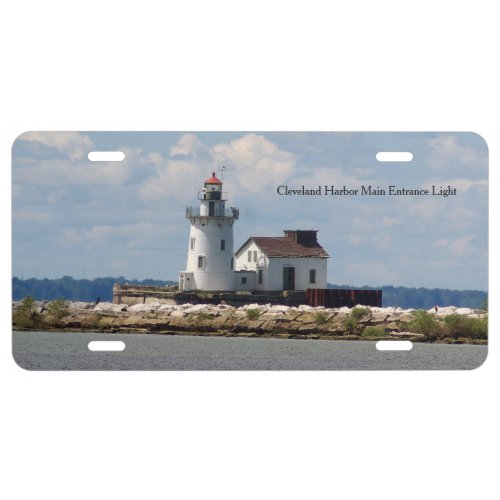 Cleveland Harbor Main Entrance Light license plate