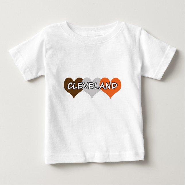 Cleveland Heart Baby T-Shirt (Front)
