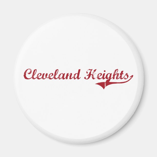 Cleveland Heights Ohio Classic Design Magnet (Front)