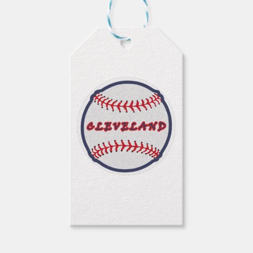 Cleveland Hometown Indian Tribe for Baseball Fans  Gift Tags