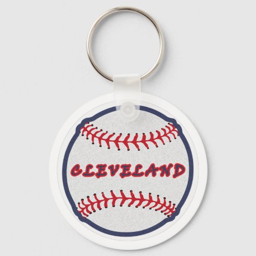 Cleveland Hometown Indian Tribe for Baseball Fans  Keychain