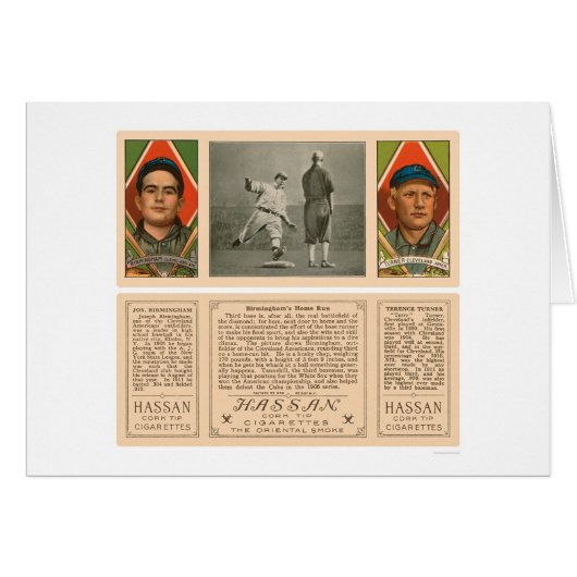 Cleveland Indians Baseball 1912 Cards (Front Horizontal)