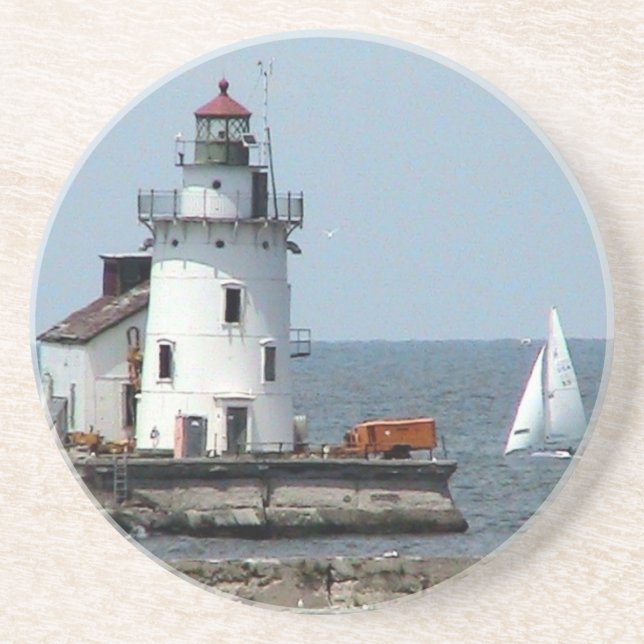 Cleveland Lighthouse(Summer) Coaster (Front)