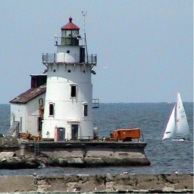 Cleveland Lighthouse - Summer Statuette (Front)